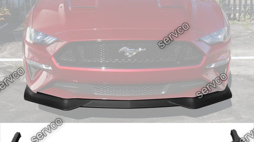 Prelungire splitter bara fata Ford Mustang Ecoboost, GT RTR Style 2018-2021 v3