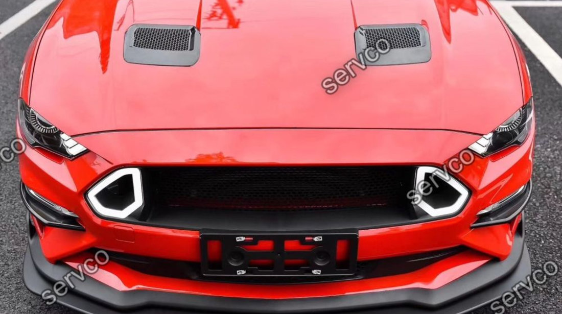 Prelungire splitter bara fata Ford Mustang Ecoboost, GT Chin Spoiler 2018-2021 v1