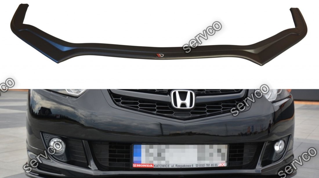 Prelungire splitter bara fata Honda Accord Mk 8 Type-S (CU-Series) Sedan 2009-2011 v2 - Maxton Design