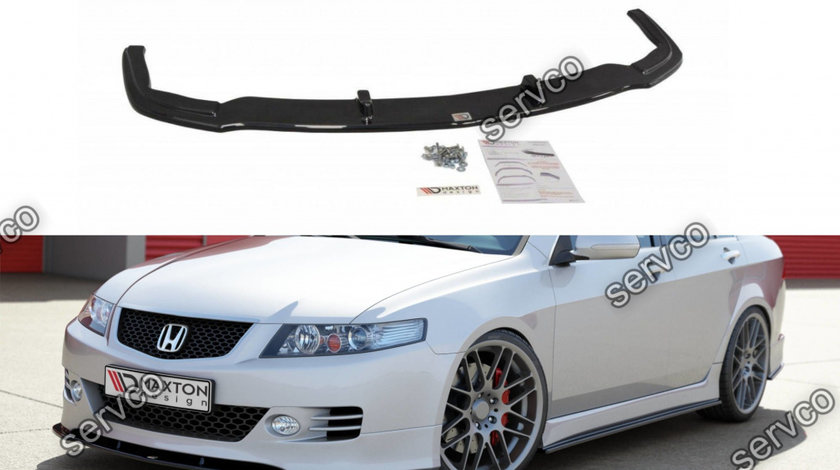 Prelungire splitter bara fata Honda Accord Mk7 Type-S 2002-2007 v3 - Maxton Design