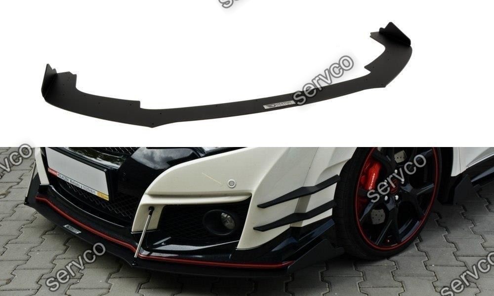 Prelungire splitter bara fata Honda Civic Mk9 Type R 2015- v8 - Maxton Design