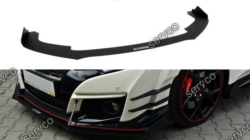 Prelungire splitter bara fata Honda Civic Mk9 Type R 2015- v8 - Maxton Design