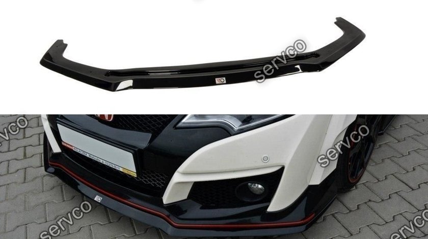 Prelungire splitter bara fata Honda Civic Mk9 Type R 2015- v10 - Maxton Design