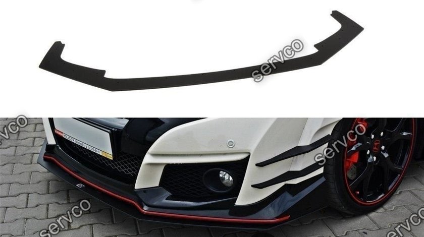 Prelungire splitter bara fata Honda Civic Mk9 Type R 2015- v7 - Maxton Design