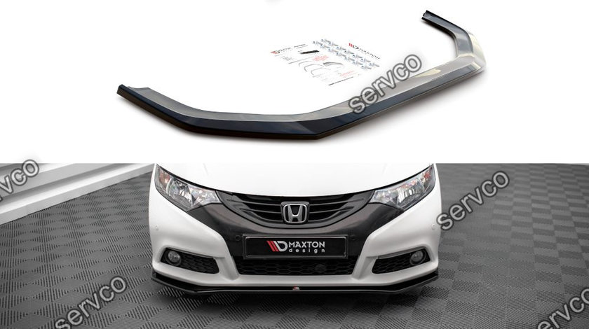 Prelungire splitter bara fata Honda Civic Mk9 2012-2014 v15 - Maxton Design