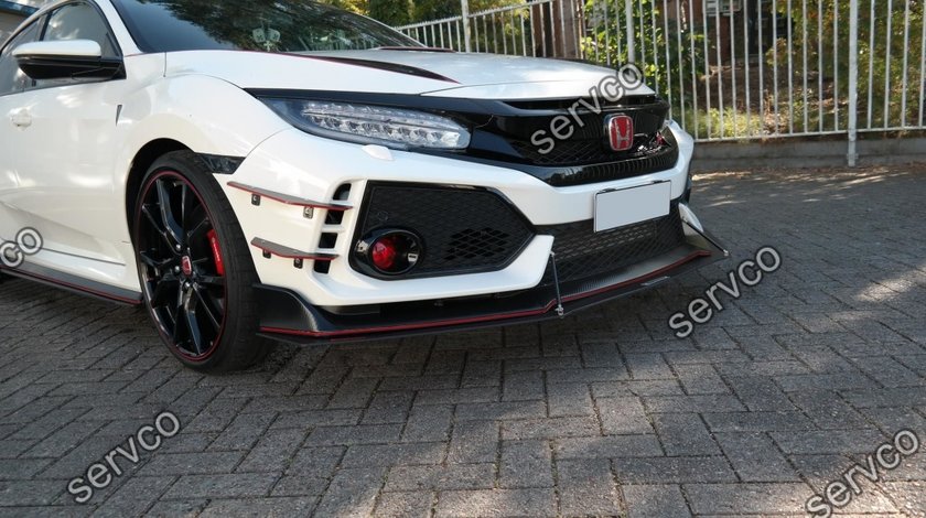 Prelungire splitter bara fata Honda Civic X Type R 2017- v1 - Maxton Design