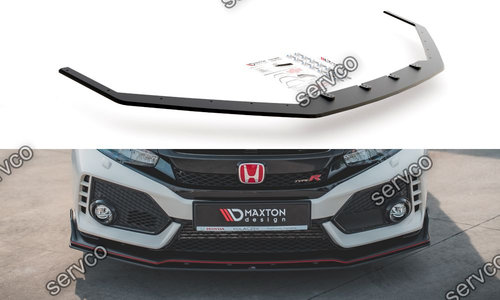 Prelungire splitter bara fata Honda Civic X Type-R 2017- v14 - Maxton Design