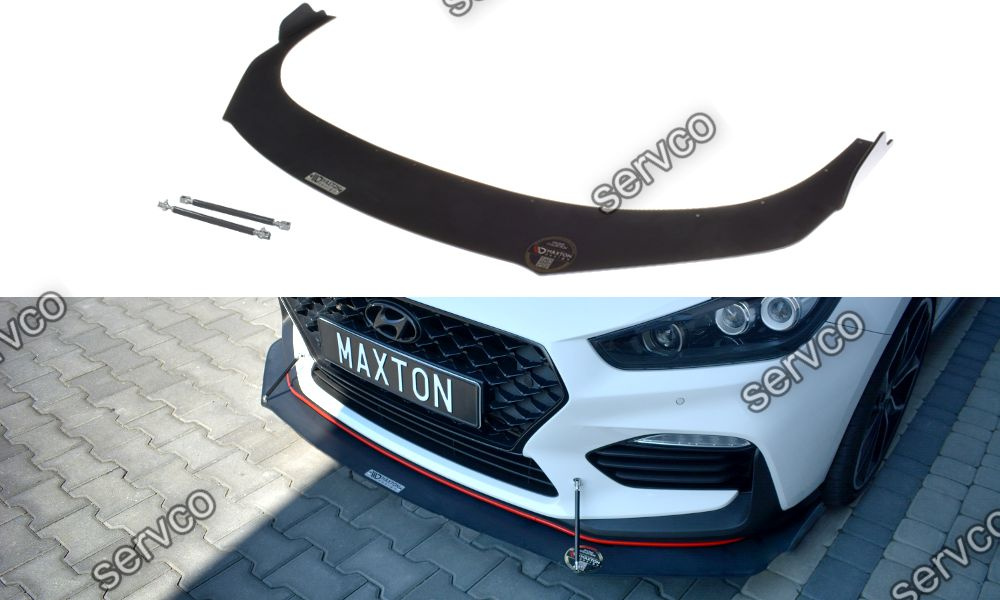 Prelungire splitter bara fata Hyundai i30 Mk3 N 2017- v3 - Maxton Design