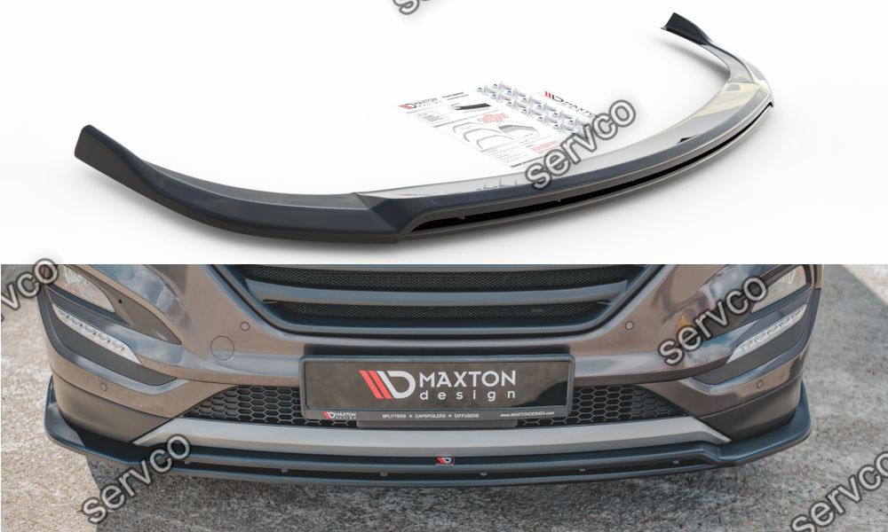 Prelungire splitter bara fata Hyundai Tucson Mk3 2015-2018 v2 - Maxton Design