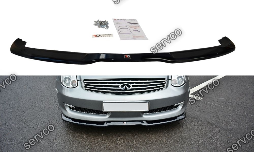 Prelungire splitter bara fata Infiniti G35 Coupe 2003-2007 v1 - Maxton Design