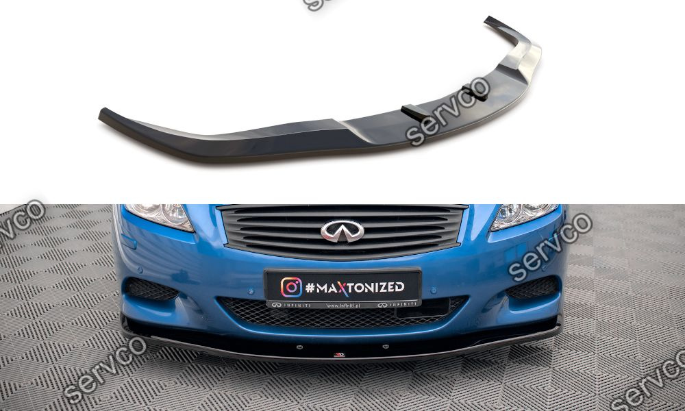 Prelungire splitter bara fata Infiniti G37 Coupe 2009-2013 v2 - Maxton Design