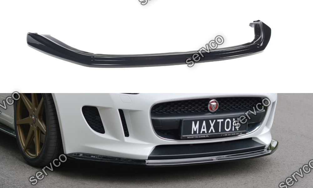 Prelungire splitter bara fata Jaguar F-Type 2013- v2 - Maxton Design