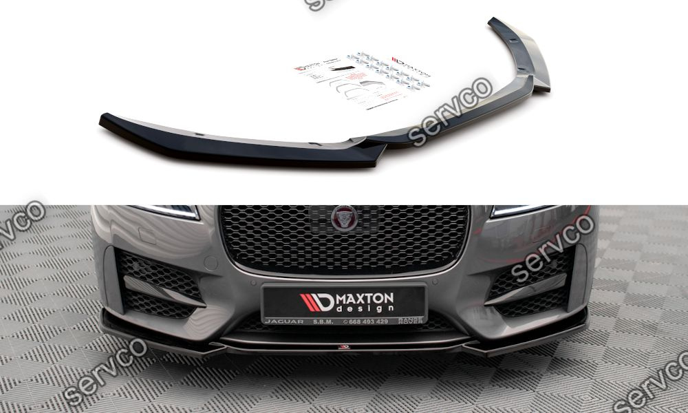 Prelungire splitter bara fata Jaguar XF R-Sport Mk2 2015-2020 v3 - Maxton Design