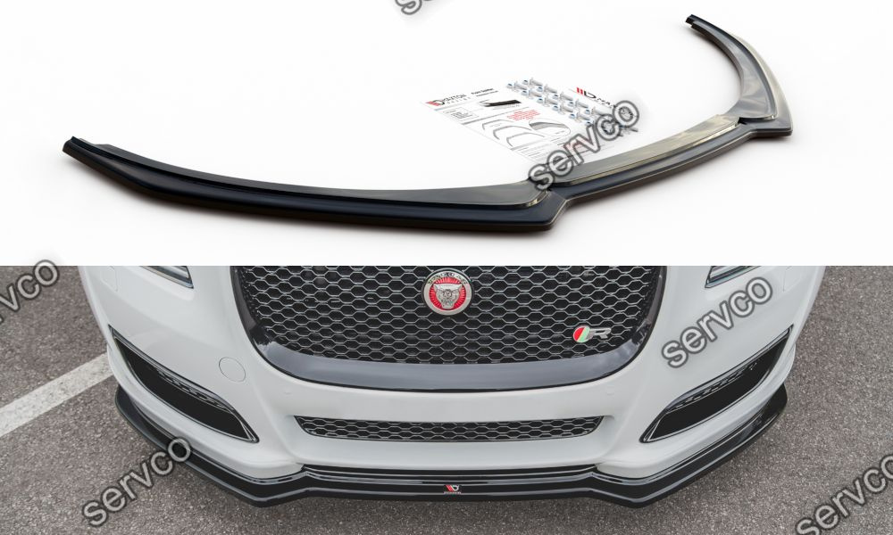 Prelungire splitter bara fata Jaguar XJ X351 Facelift 2015-2019 v1 - Maxton Design