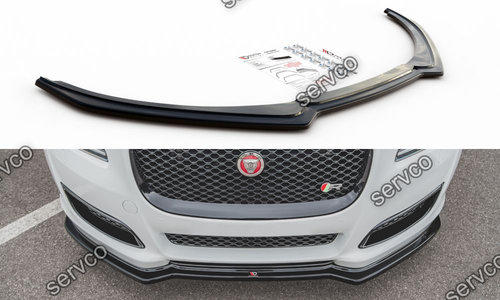 Prelungire splitter bara fata Jaguar XJ X351 Facelift 2015-2019 v1 - Maxton Design