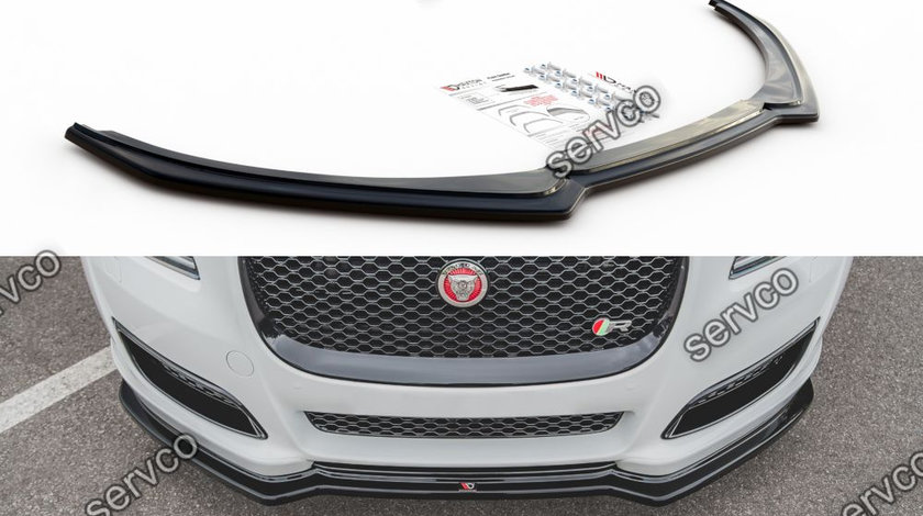 Prelungire splitter bara fata Jaguar XJ X351 Facelift 2015-2019 v1 - Maxton Design