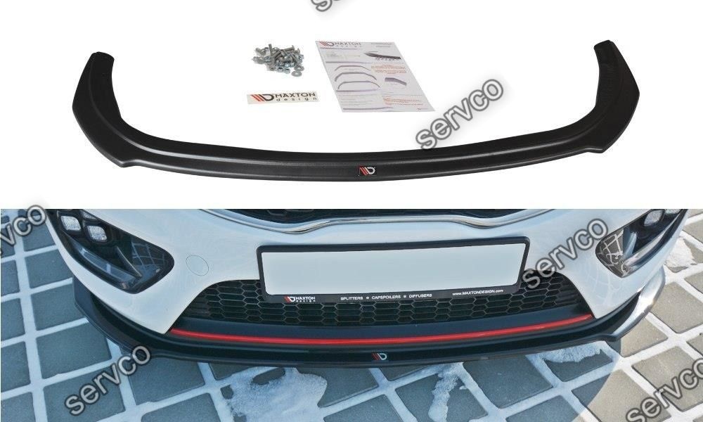 Prelungire splitter bara fata Kia Ceed GT Mk2 2013-2018 v2 - Maxton Design