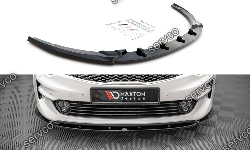 Prelungire splitter bara fata Kia Optima Mk4 2015-2020 v1 - Maxton Design