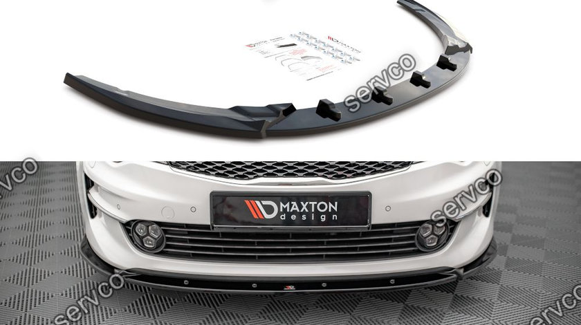 Prelungire splitter bara fata Kia Optima Mk4 2015-2020 v1 - Maxton Design