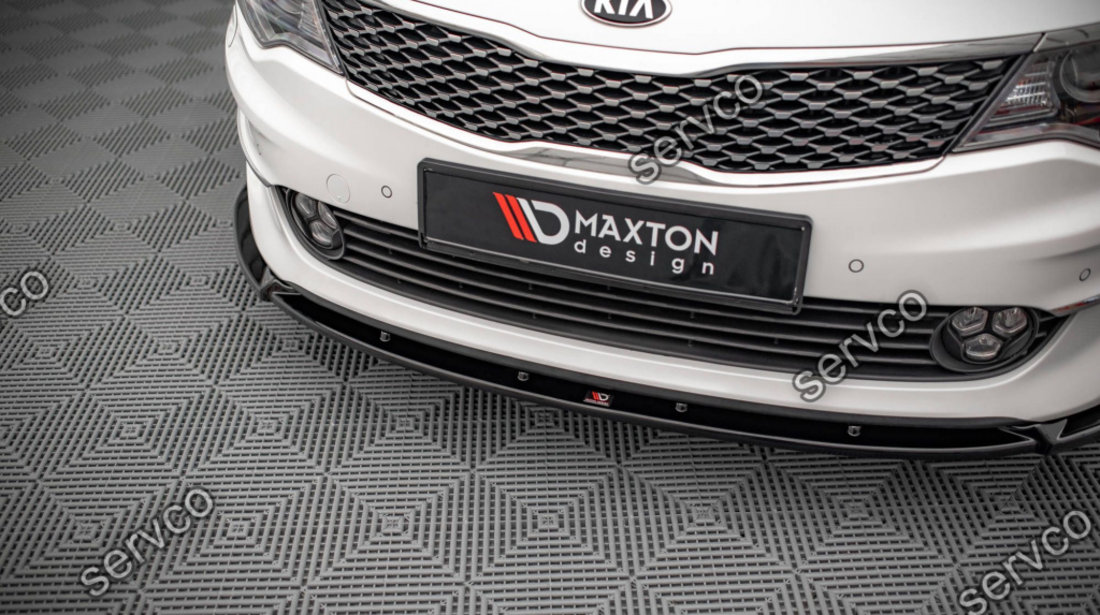 Prelungire splitter bara fata Kia Optima Mk4 2015-2020 v1 - Maxton Design