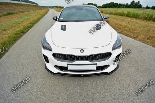 Prelungire splitter bara fata Kia Stinger Mk1 GT 2017- v2 - Maxton Design
