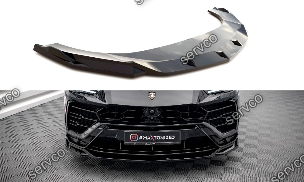 Prelungire splitter bara fata Lamborghini Urus Mk1 2018- v3 - Maxton Design