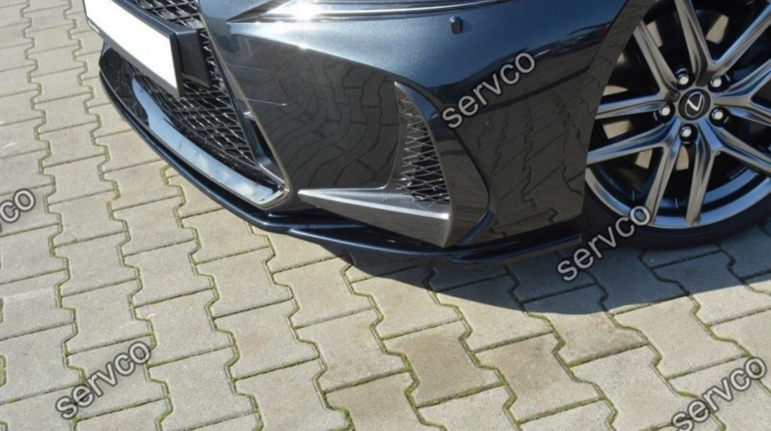 Prelungire splitter bara fata Lexus IS Mk3 Facelift F-Sport 2016- v3 - Maxton Design