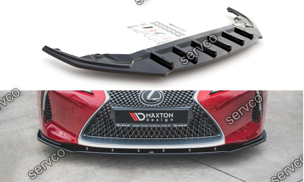 Prelungire splitter bara fata Lexus LC 500 2017- v1 - Maxton Design