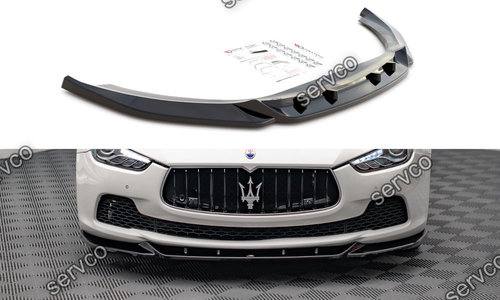 Prelungire splitter bara fata Maserati Ghibli Mk3 2013- v1 - Maxton Design