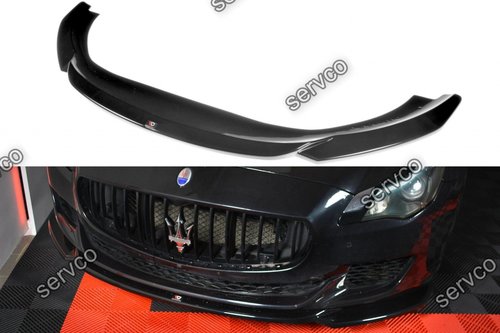 Prelungire splitter bara fata Maserati Quattroporte Mk6 2013-2016 v1 - Maxton Design