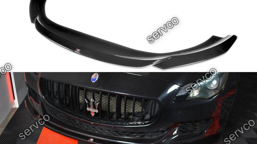 Prelungire splitter bara fata Maserati Quattroporte Mk6 2013-2016 v1 - Maxton Design