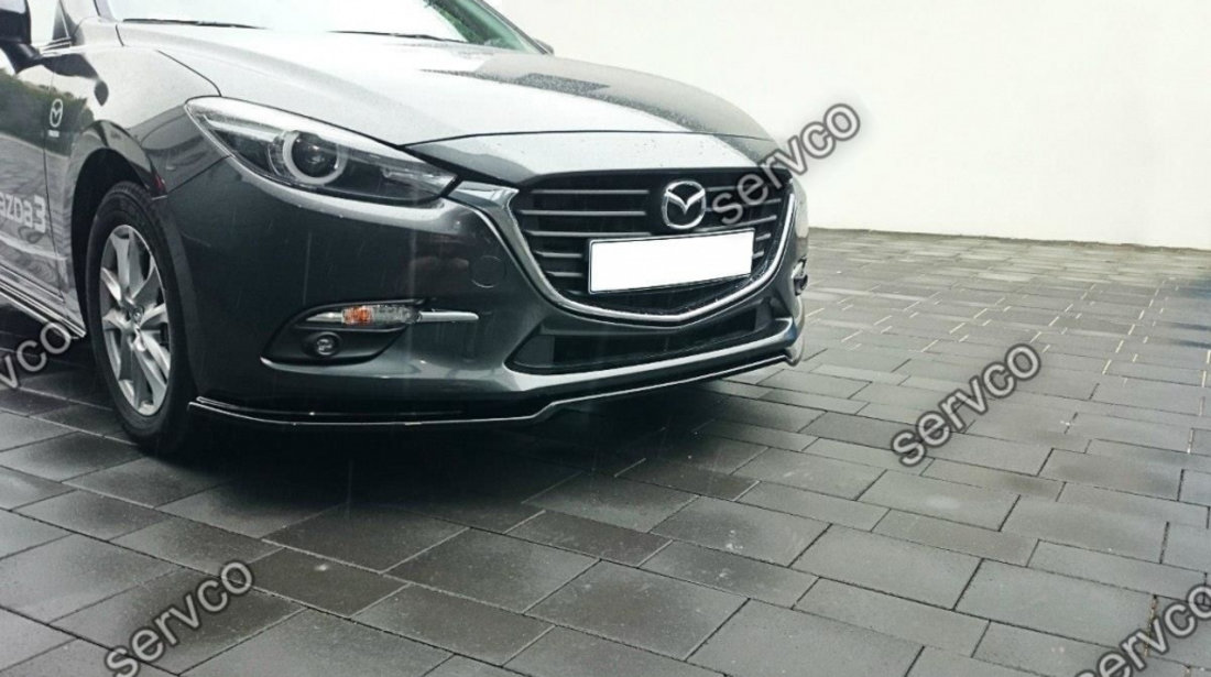 Prelungire splitter bara fata Mazda 3 Mk3 BM Facelift 2016-2018 v3 - Maxton Design