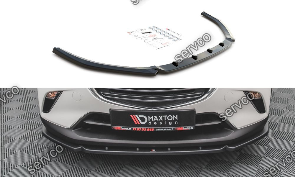 Prelungire splitter bara fata Mazda CX-3 2015- v2 - Maxton Design