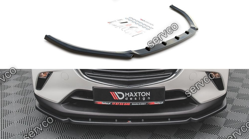 Prelungire splitter bara fata Mazda CX-3 2015- v2 - Maxton Design