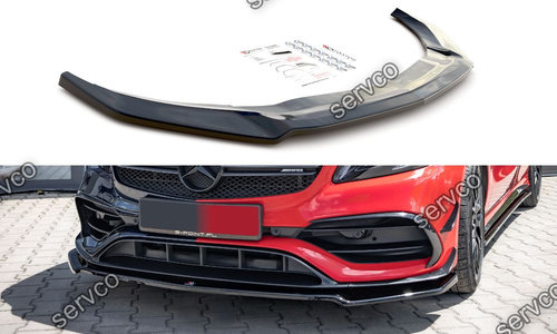 Prelungire splitter bara fata Mercedes A Class W176 Facelift A45 Aero 2015-2018 v8 - Maxton Design