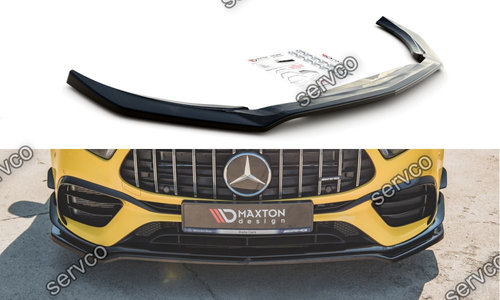 Prelungire splitter bara fata Mercedes A Class W177 AMG A 45 S 2019- v4 - Maxton Design