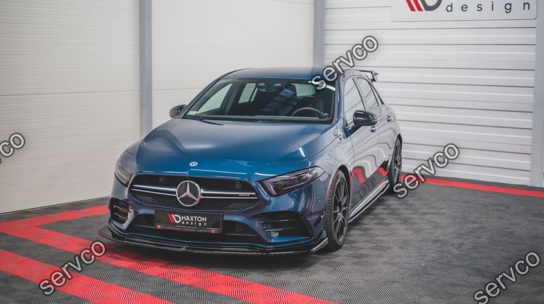 Prelungire splitter bara fata Mercedes A Class W177 A35 AMG 2018- v3