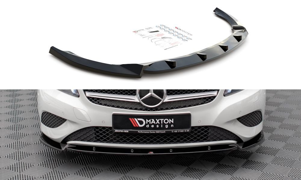 Prelungire splitter bara fata Mercedes A Class W176 2012-2015 v6 - Maxton Design