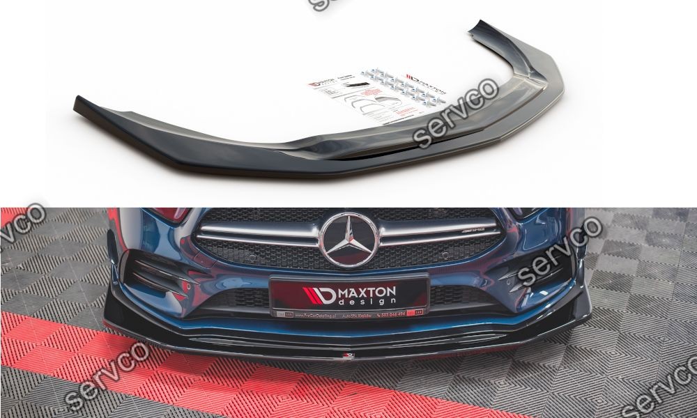 Prelungire splitter bara fata Mercedes A Class W177 A35 AMG 2018- v3