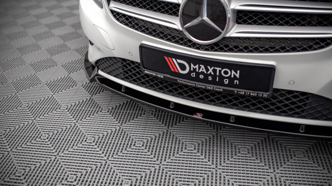 Prelungire splitter bara fata Mercedes A Class W176 2012-2015 v6 - Maxton Design