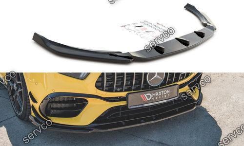 Prelungire splitter bara fata Mercedes A Class W177 AMG A 45 S 2019- v5 - Maxton Design