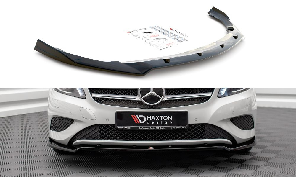 Prelungire splitter bara fata Mercedes A Class W176 2012-2015 v5 - Maxton Design