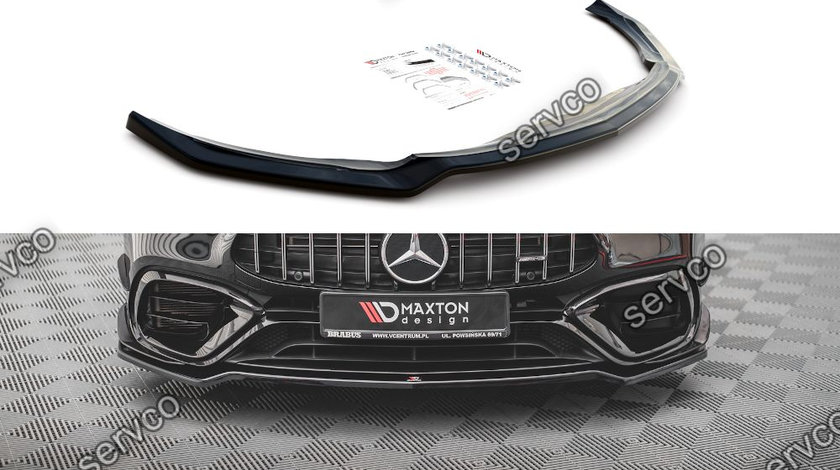 Prelungire splitter bara fata Mercedes-AMG CLA 45 Aero C118 2019- v5 - Maxton Design