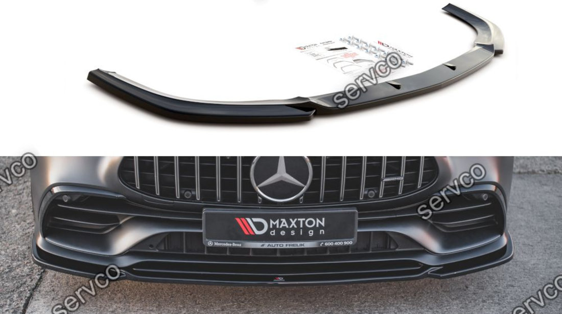 Prelungire splitter bara fata Mercedes AMG GT 53 4-Door Coupe 2018- v1 - Maxton Design