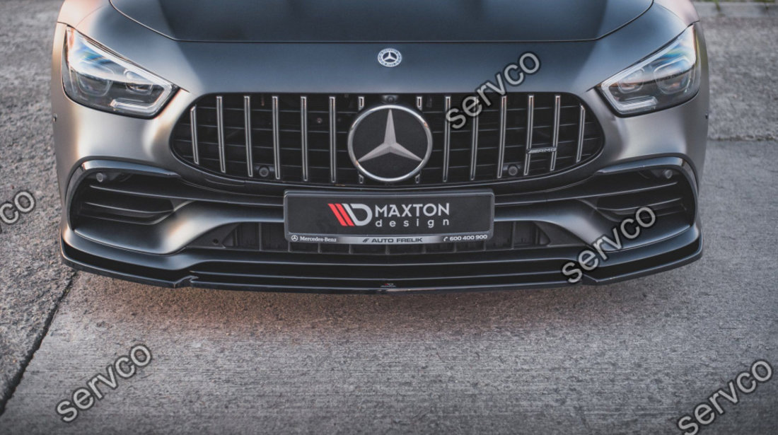 Prelungire splitter bara fata Mercedes AMG GT 53 4-Door Coupe 2018- v2 - Maxton Design