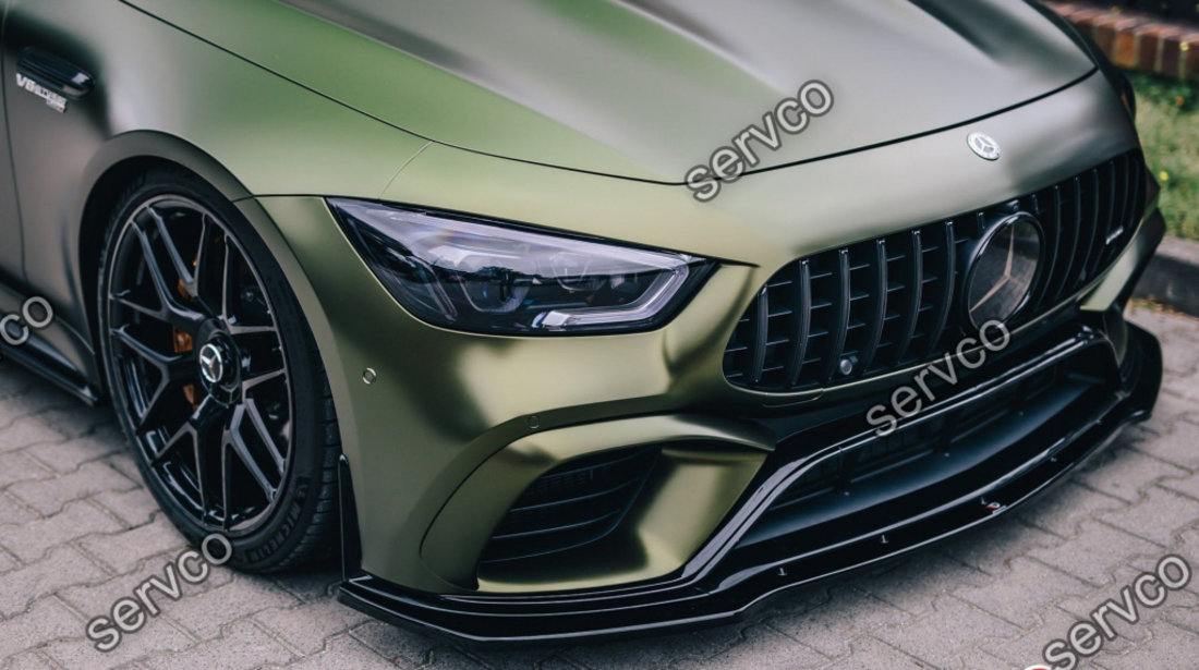 Prelungire splitter bara fata Mercedes-AMG GT 63S 4-Door Coupe 2018- v2 - Maxton Design