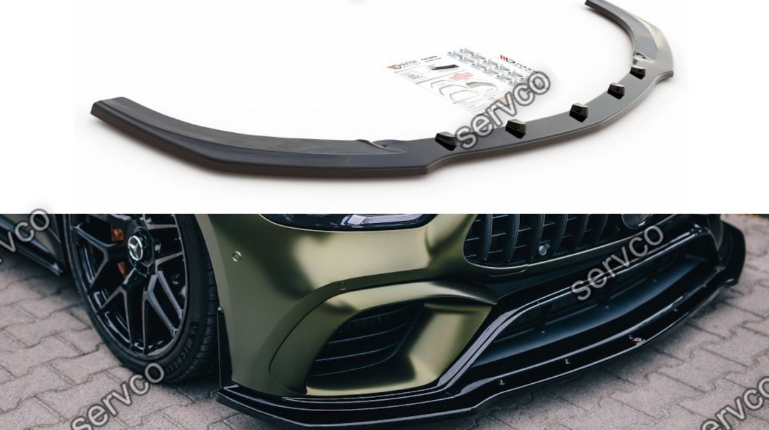 Prelungire splitter bara fata Mercedes-AMG GT 63S 4-Door Coupe 2018- v2 - Maxton Design