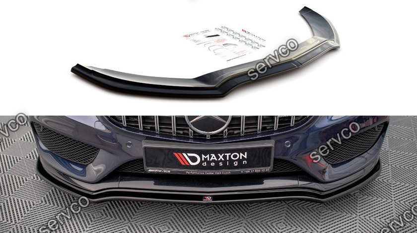 Prelungire splitter bara fata Mercedes C Class W205 C43 AMG 2018- v3 - Maxton Design