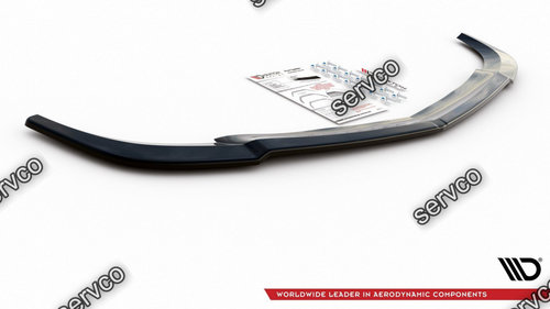 Prelungire splitter bara fata Mercedes C Class W204 Amg-Line Facelift 2011-2014 v7 - Maxton Design