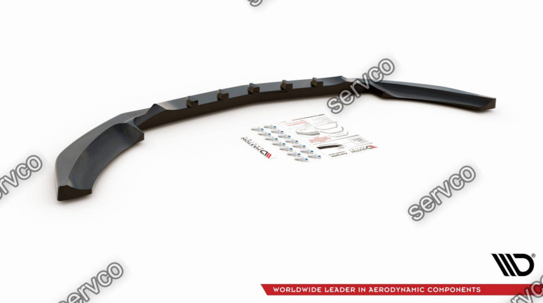 Prelungire splitter bara fata Mercedes C Class W205 2014-2018 v6 - Maxton Design